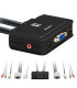 CONMUTADOR AUTOMATICO LEVEL ONE V/T/M 1a2 CPUs USB CON AUDIO