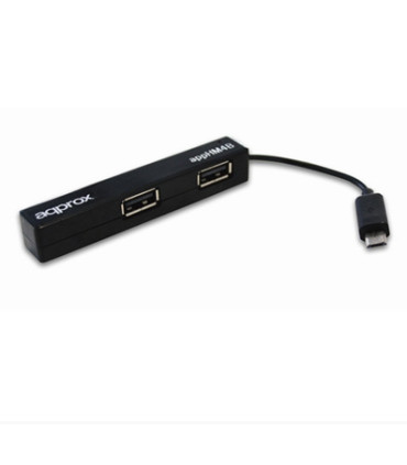 ANDROID HUB APPROX 4 PUERTOS USB2.0 FUNCION OTG DE MICRO USB