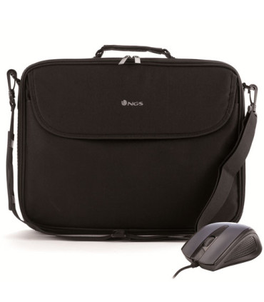 MALETIN NGS BUREAU KIT MALETIN ORGANIZER 16 + MOUSE BLACK CO