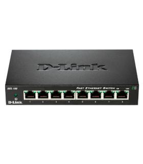 SWITCH NO GESTIONABLE D-LINK DES-108 8P ETHERNET CARCASA MET