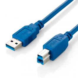 CABLE USB 3.0 EQUIP TIPO A  MACHO  - B MACHO  1M  128291