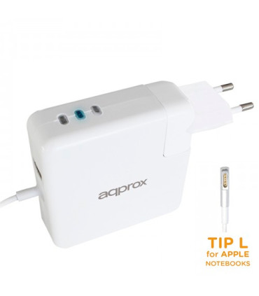 CARGADOR APPROX ESPECIFICO PARA APPLE  45/60/85W TYPE L CONE