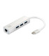 ADAPTADOR USB-C A GIGABIT ETHERNET RJ45 LEVEL ONE CON HUB US