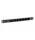 REGLETA ALIMENTACION ALUMINIO RACK 19 1U 7 TOMAS TIPO SHUCKO
