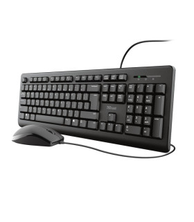 TECLADO + MOUSE TRUST TKM-250 SILENCIOSO RESISTENTE LIQUIDOS