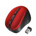 MOUSE INALAMBRICO TRUST MYDO SILENT RED ALCANCE 10M AMBIDIES