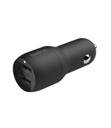 CARGADOR PARA COCHE BELKIN CCB001BTBK  DOBLE USB-A  24W (12W