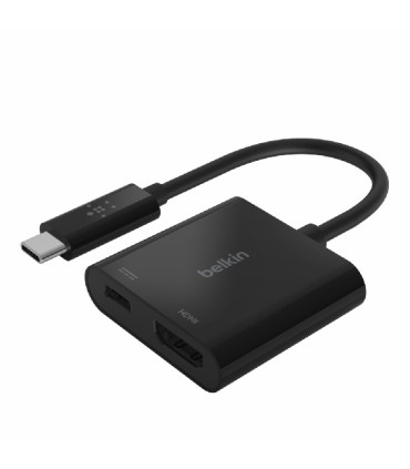 ADAPTADOR BELKIN AVC002BTBK USB-C A HDMI + CARGA 60W COLOR N