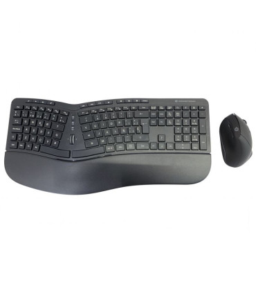 TECLADO Y MOUSE COMBO WIRELESS ERGONOMICO CONCEPTRONIC ORAZI