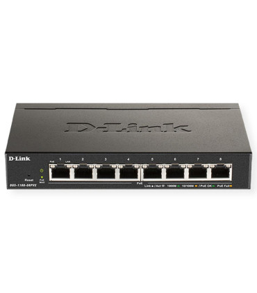 SWITCH SEMIGESTIONABLE D-LINK DGS-1100-08PV2/E 8P GIGA POE (