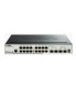 SWITCH SEMIGESTIONABLE D-LINK STACKABLE DGS-1510-20/E 16P GI