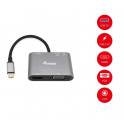 ADAPTADOR USB-C 5IN1 HDMI 4K  VGA  USB 3.0 TIPO A + USB-C CA