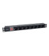 REGLETA ALIMENTACION RACK 19 1U 8 TOMAS CON INTERRUPTOR CABL