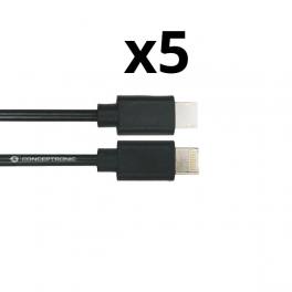 KIT 5 UNIDADES CABLE USB 3.0 A MACHO A USB-C  NORTESS 1METRO