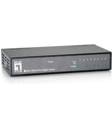 SWITCH LEVEL ONE NO GESTION 8P 10/100/1000 GEU-0821