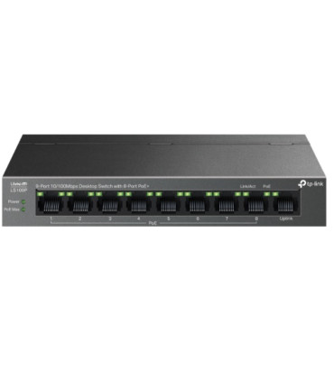 SWITCH NO GESTIONABLE TP-LINK LS109P LITEWAVE 8P 10/100 PoE+
