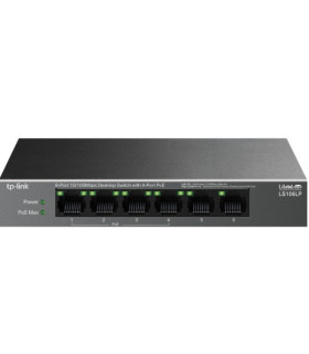 SWITCH NO GESTIONABLE TP-LINK LS106LP LITEWAVE 6P 10/100 4P