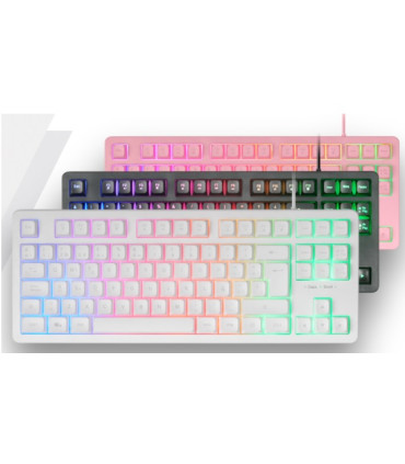 TECLADO H-MECH GAMING MARS GAMING MK023 COLOR BLANCO TAMAÑO
