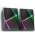 ALTAVOCES 2.0 MARS GAMING MS-H NEGRO 10W ILUMINACION RGB CON
