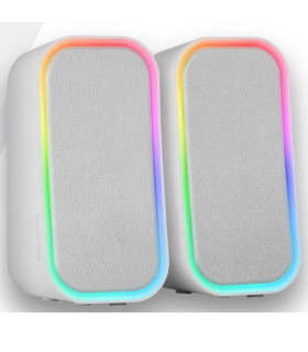 ALTAVOCES 2.0 BLUETOOTH MARS GAMING MSOMW BLANCO 20W DSP ILU