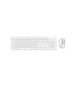 Pack Teclado Y Mouse Wireless Trust Ody Ii Silencioso Blanco