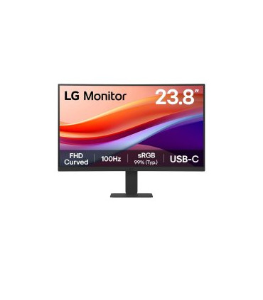 MONITOR 24" CURVO 1500R HDMI USB-C LG 24U421A-B FHD VA, 100Hz 250CD 5MS 3000:1 VESA 100X100